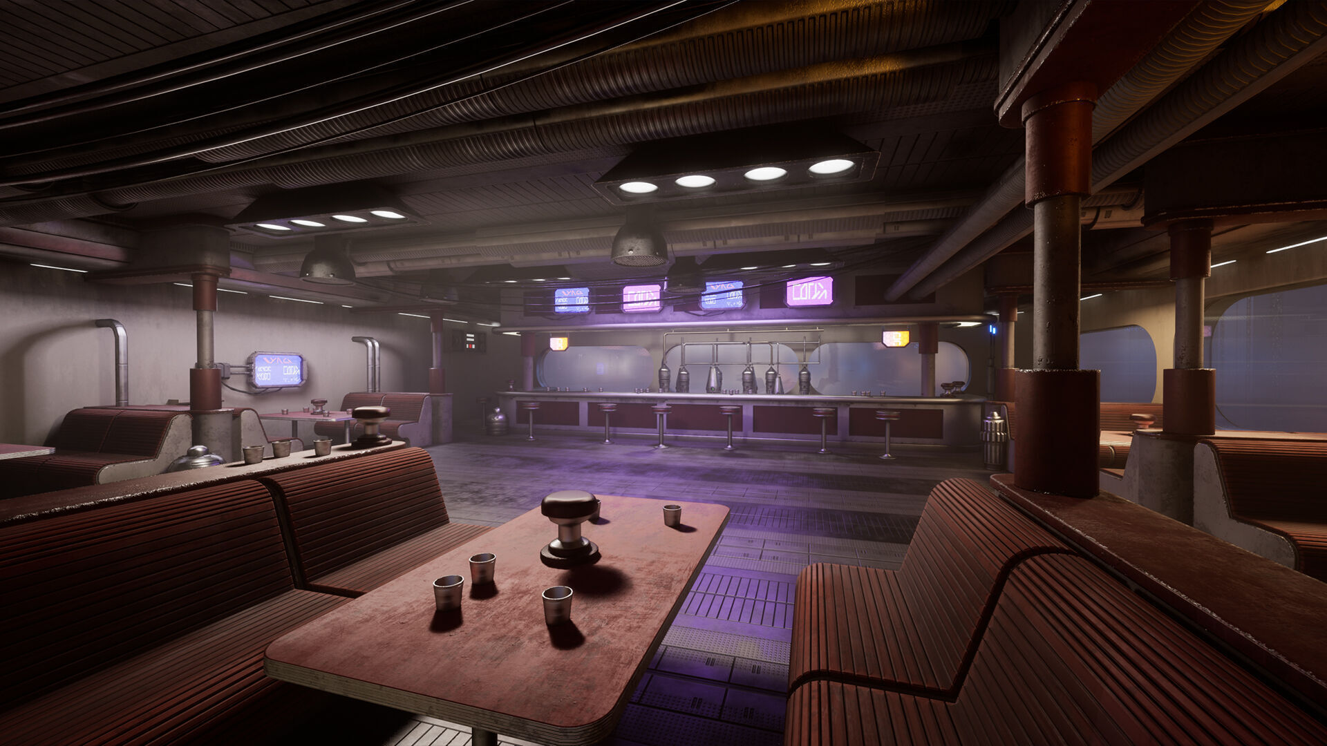 Science Fiction Flying Cantina - Unreal Engine  Low-poly 3D model_13