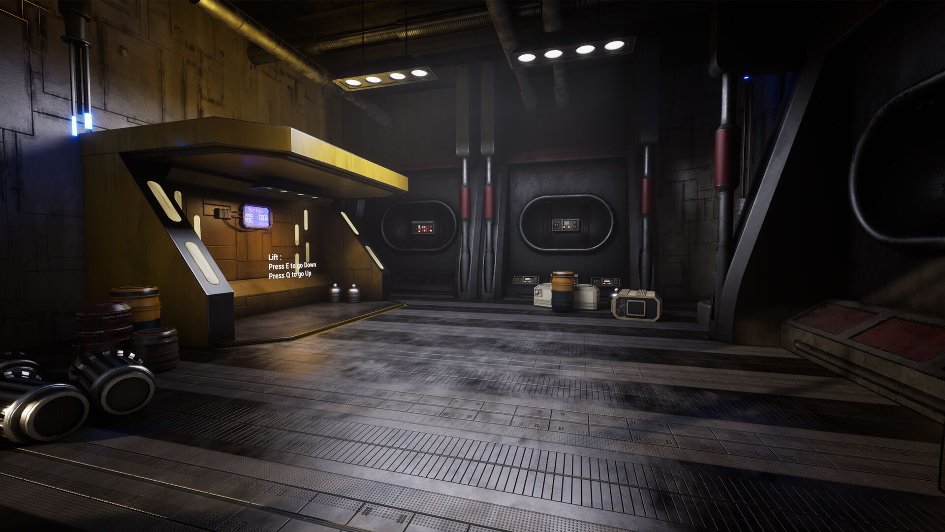 Science Fiction Flying Cantina - Unreal Engine  Low-poly 3D model_15