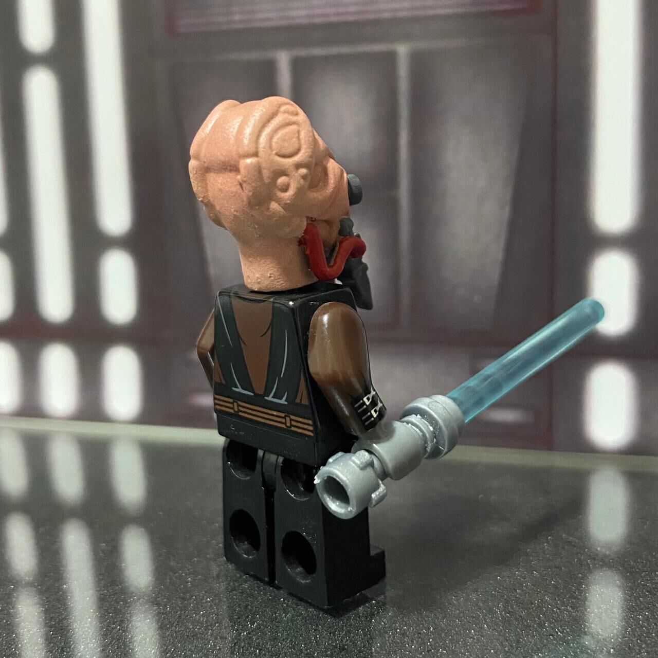 Jedi master plo koon minifigure star wars custom 3D print model_3