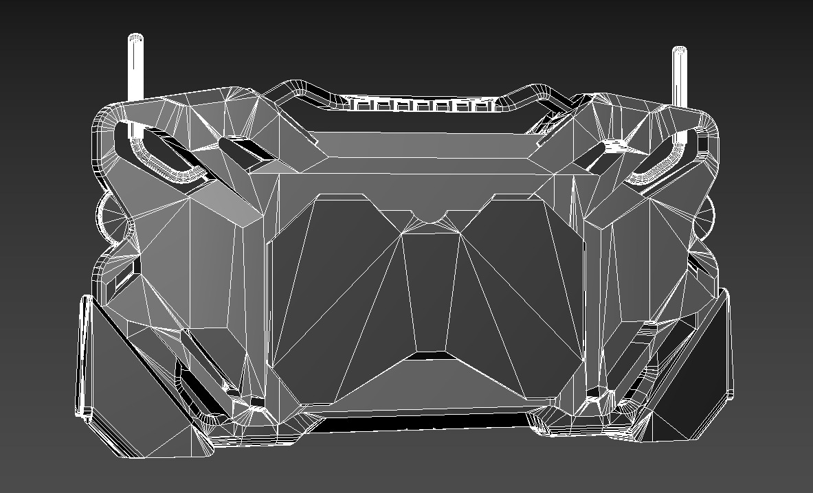 Sci-fi Controller Device X2 PBR Low-poly 3D model_12
