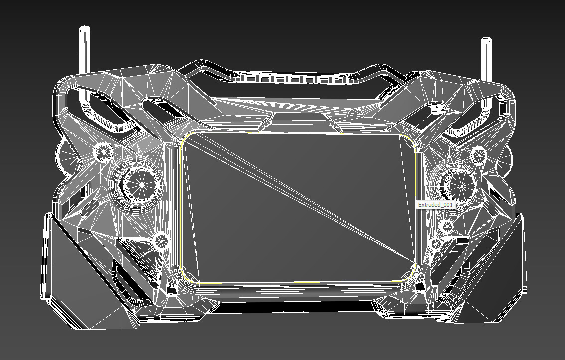 Sci-fi Controller Device X2 PBR Low-poly 3D model_11