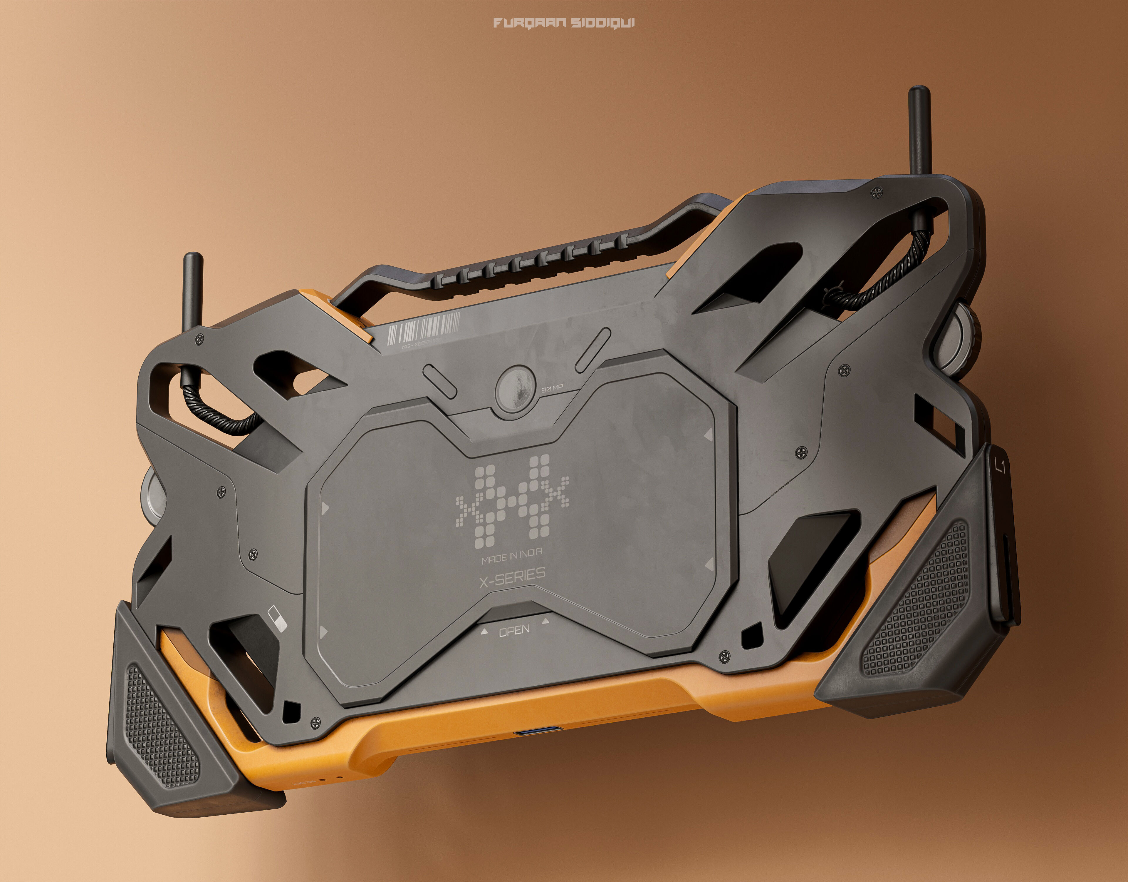 Sci-fi Controller Device X2 PBR Low-poly 3D model_4