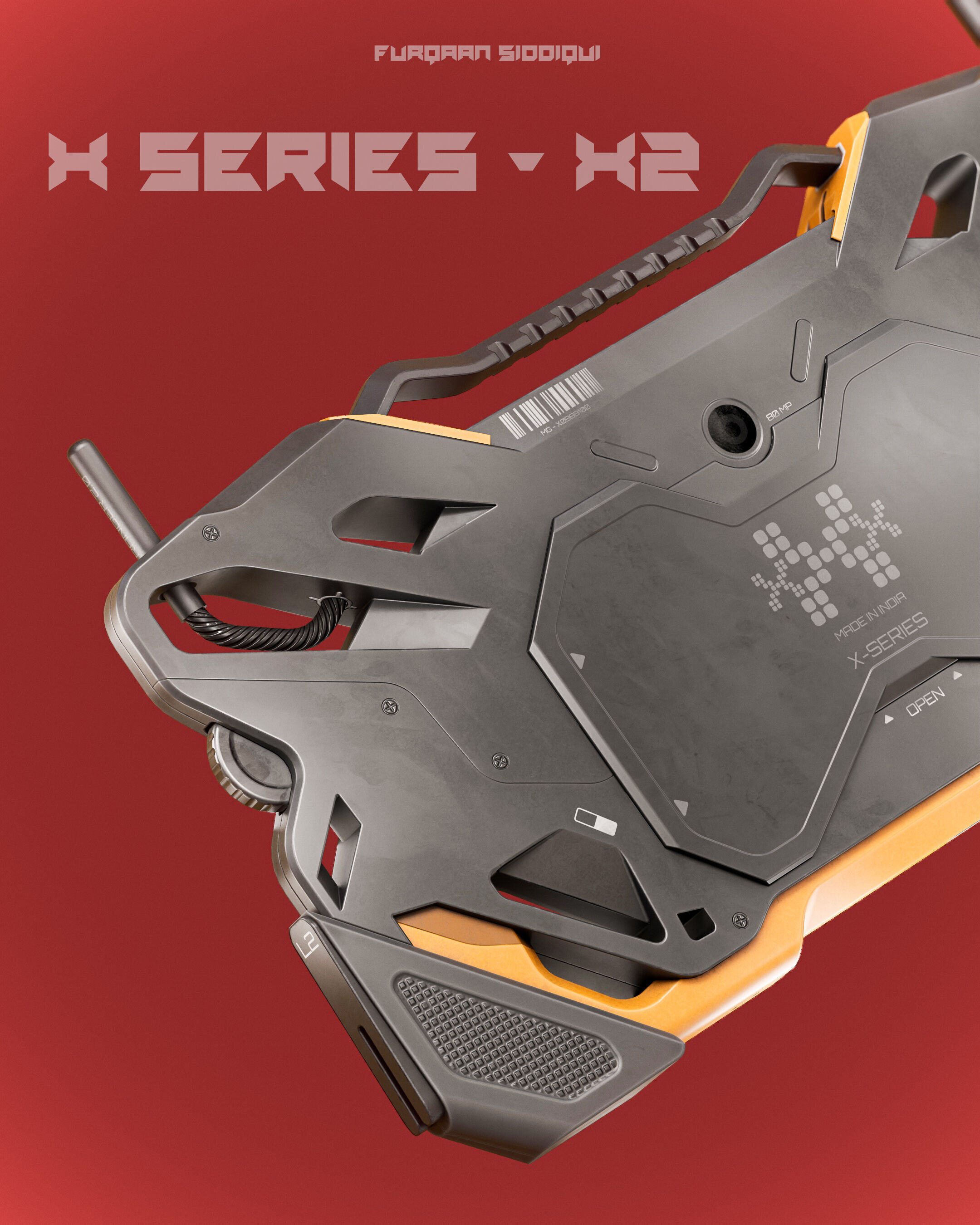 Sci-fi Controller Device X2 PBR Low-poly 3D model_3