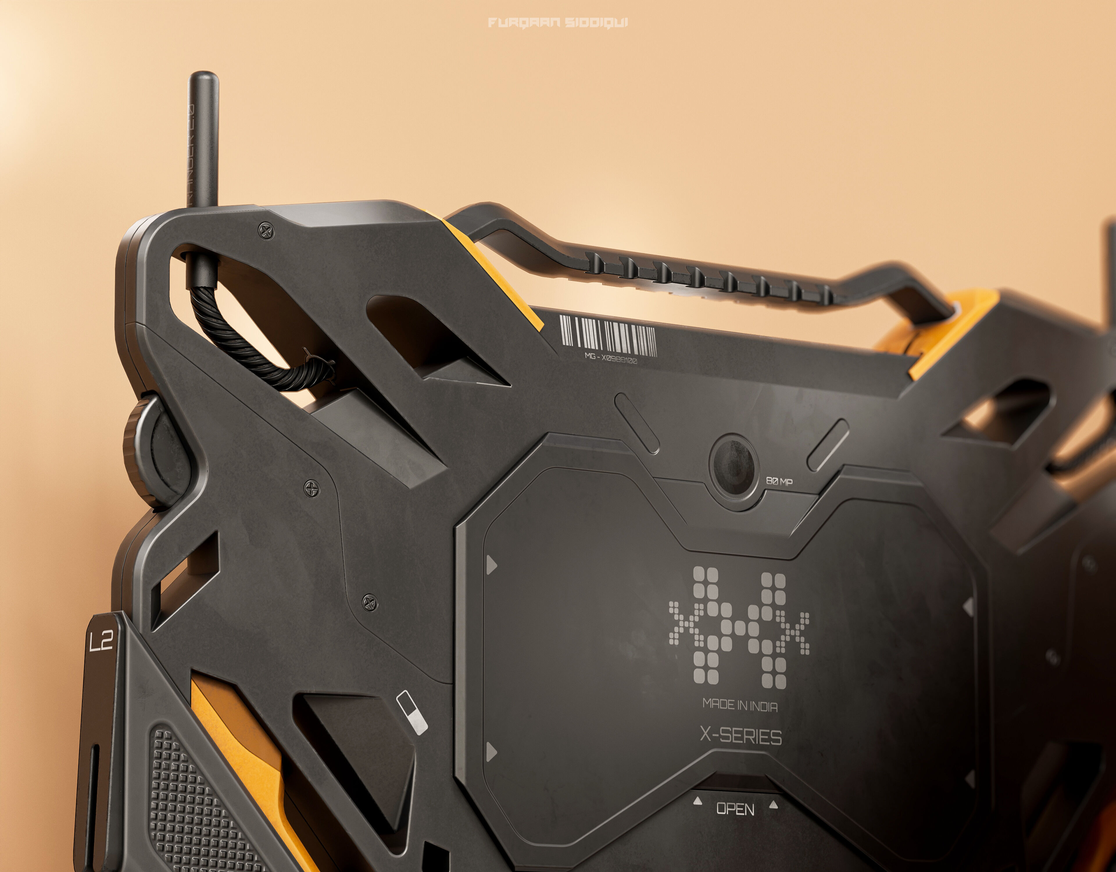 Sci-fi Controller Device X2 PBR Low-poly 3D model_8