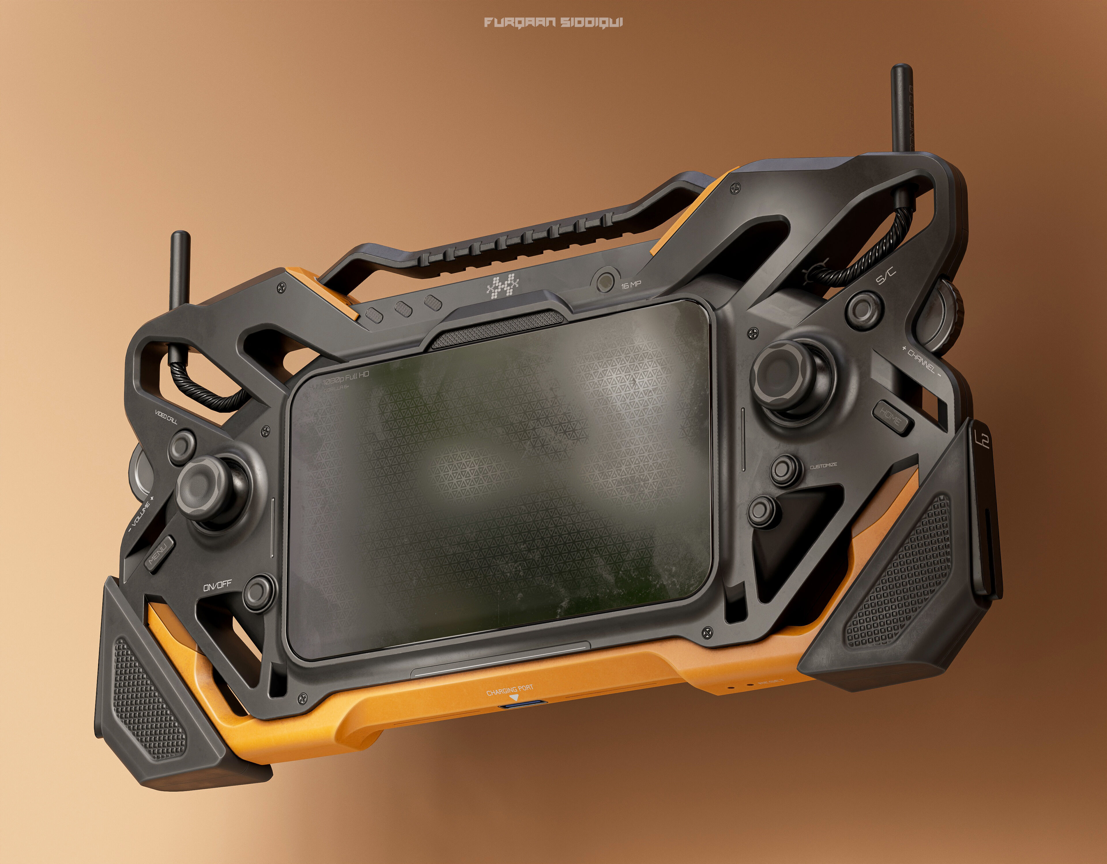 Sci-fi Controller Device X2 PBR Low-poly 3D model_1