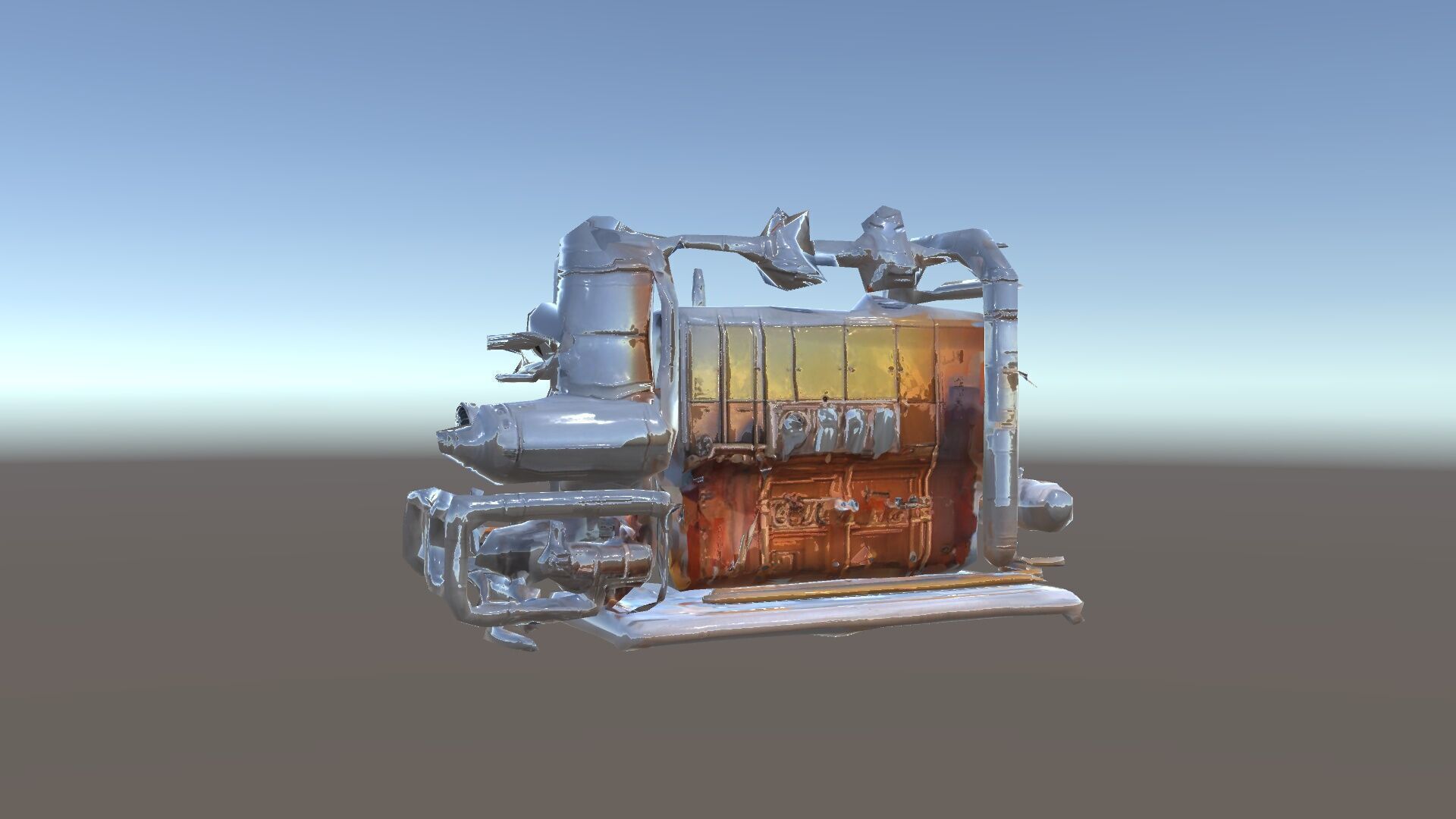 Industrial Engine Model Pack with PBR Textures Low-poly 3D model_21