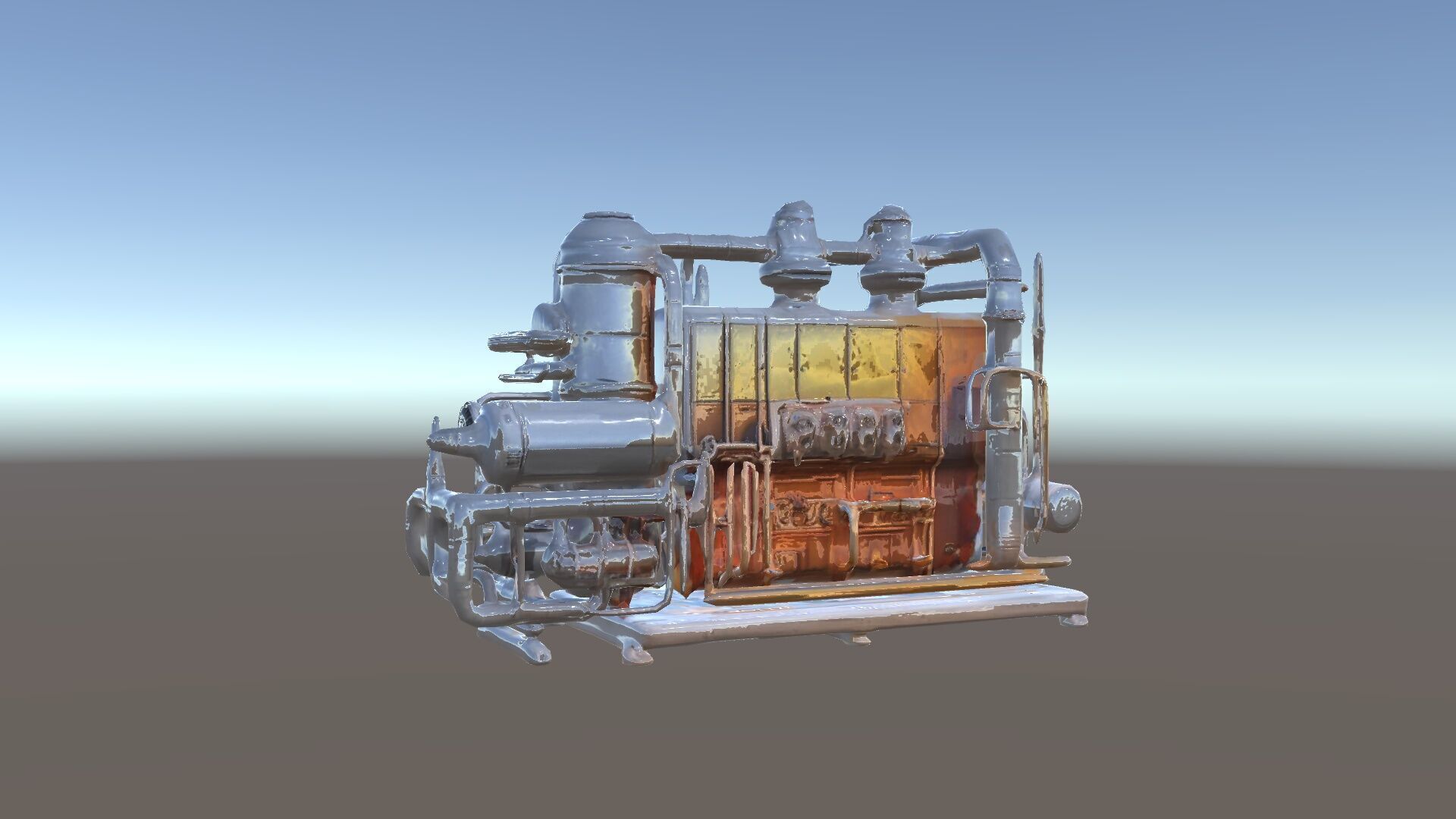 Industrial Engine Model Pack with PBR Textures Low-poly 3D model_24