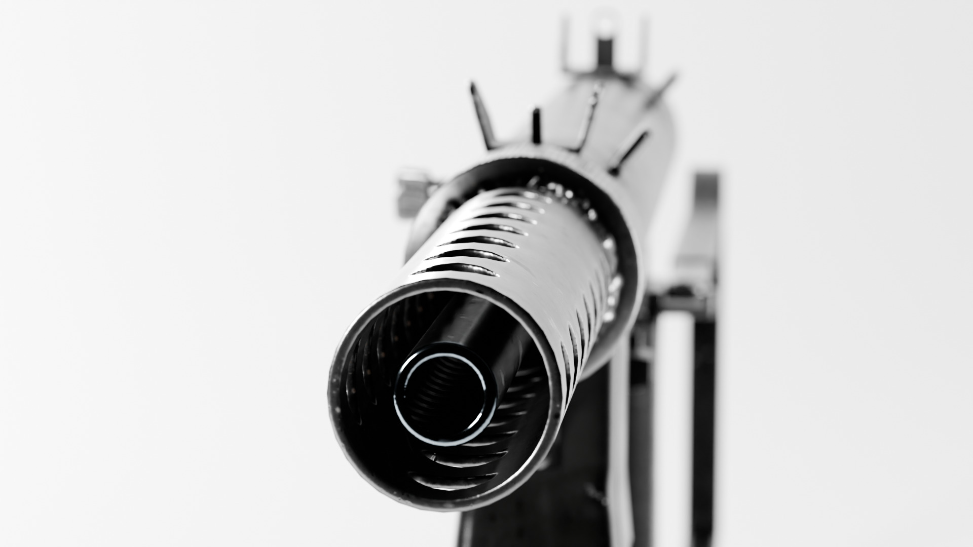 Smith  wesson M76 Rifle Low-poly 3D model_2