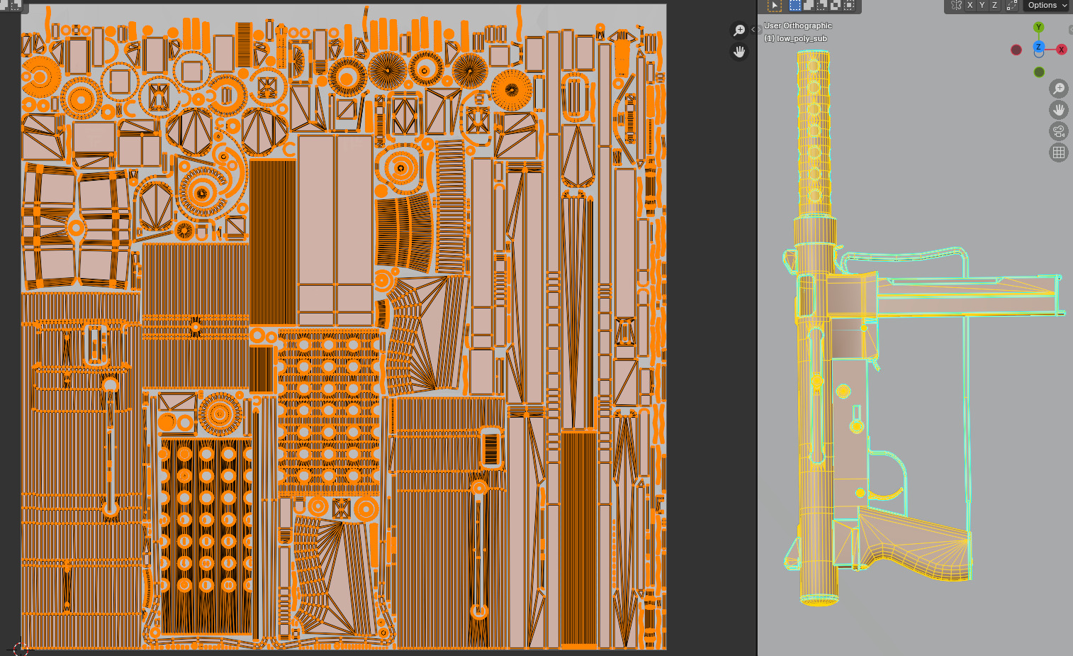 Smith  wesson M76 Rifle Low-poly 3D model_16
