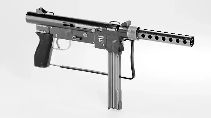 Smith  wesson M76 Rifle Low-poly 3D model