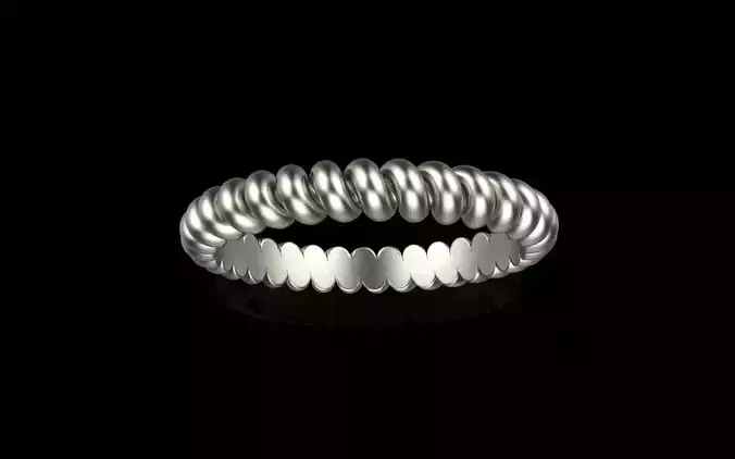 Rope wedding ring model 1238