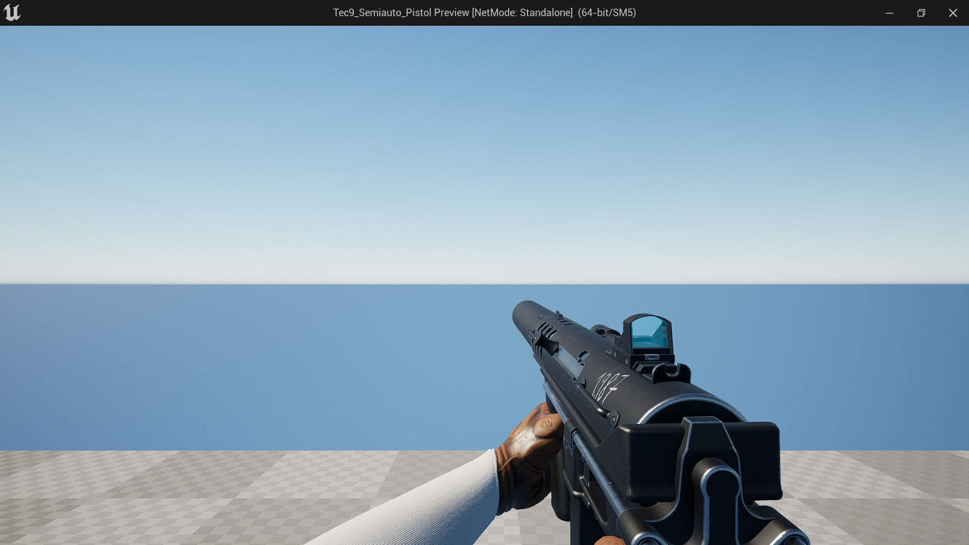 Tec9 Semiauto Pistol Fps - Tps Low-poly 3D model_13