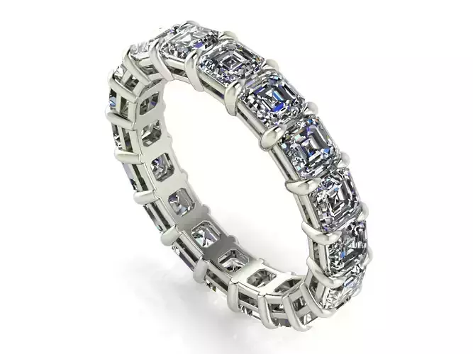 Classic Eternity Bands - Ascher cut - 20 - 40 - 60 points stones