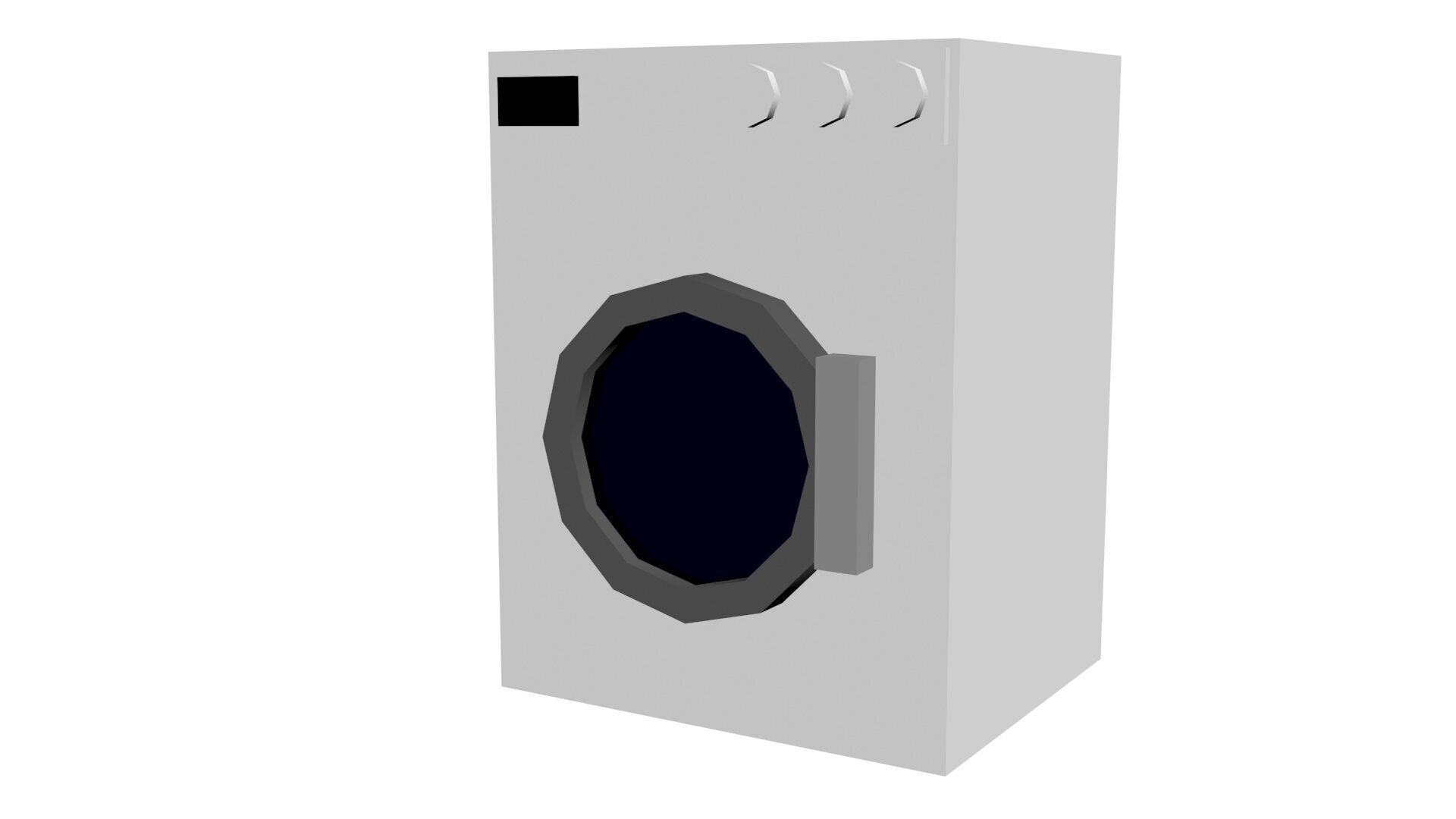 Low Poly Game Ready Washing Machine Low-poly 3D model_1