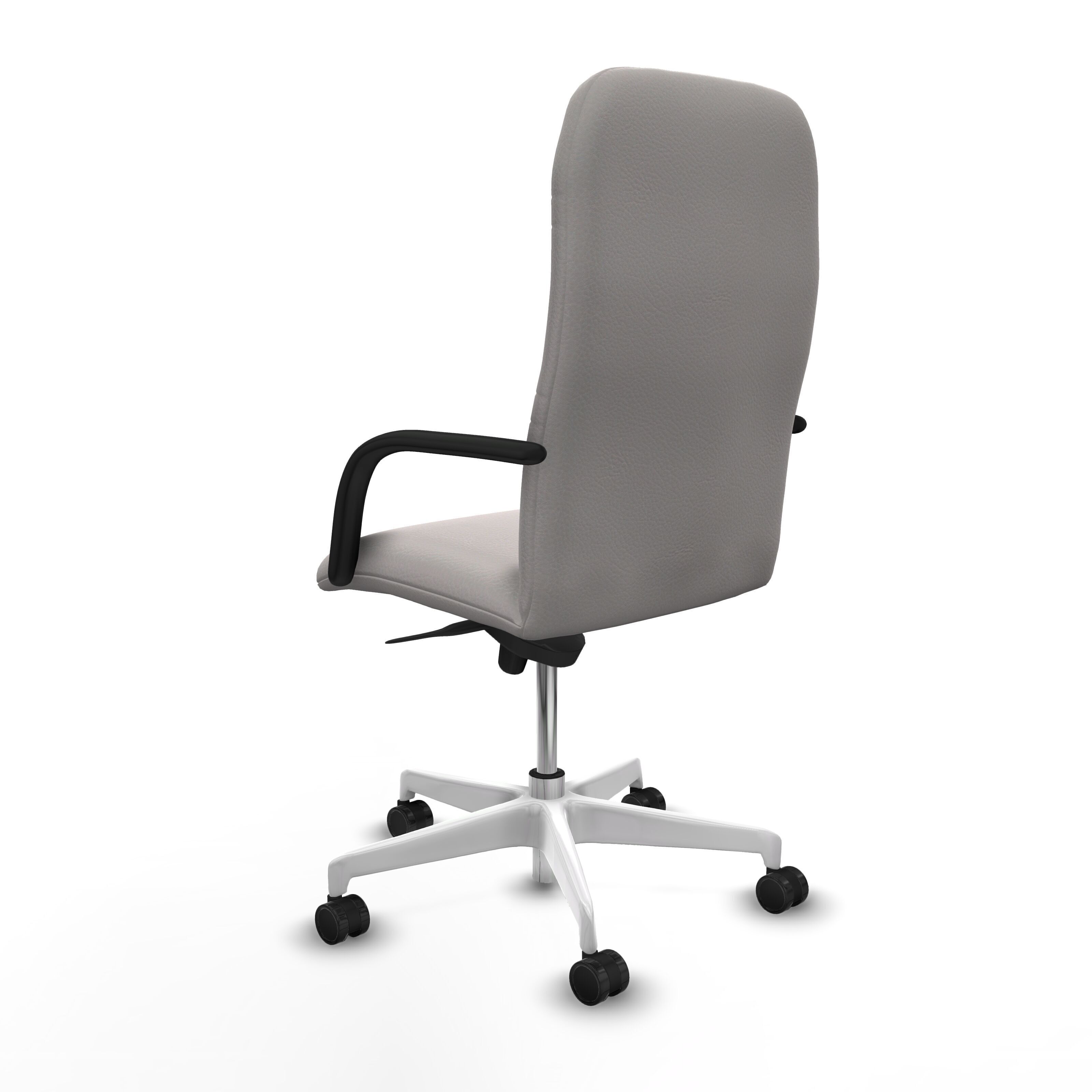 Modern Office Chair 4 Low-poly 3D model_4