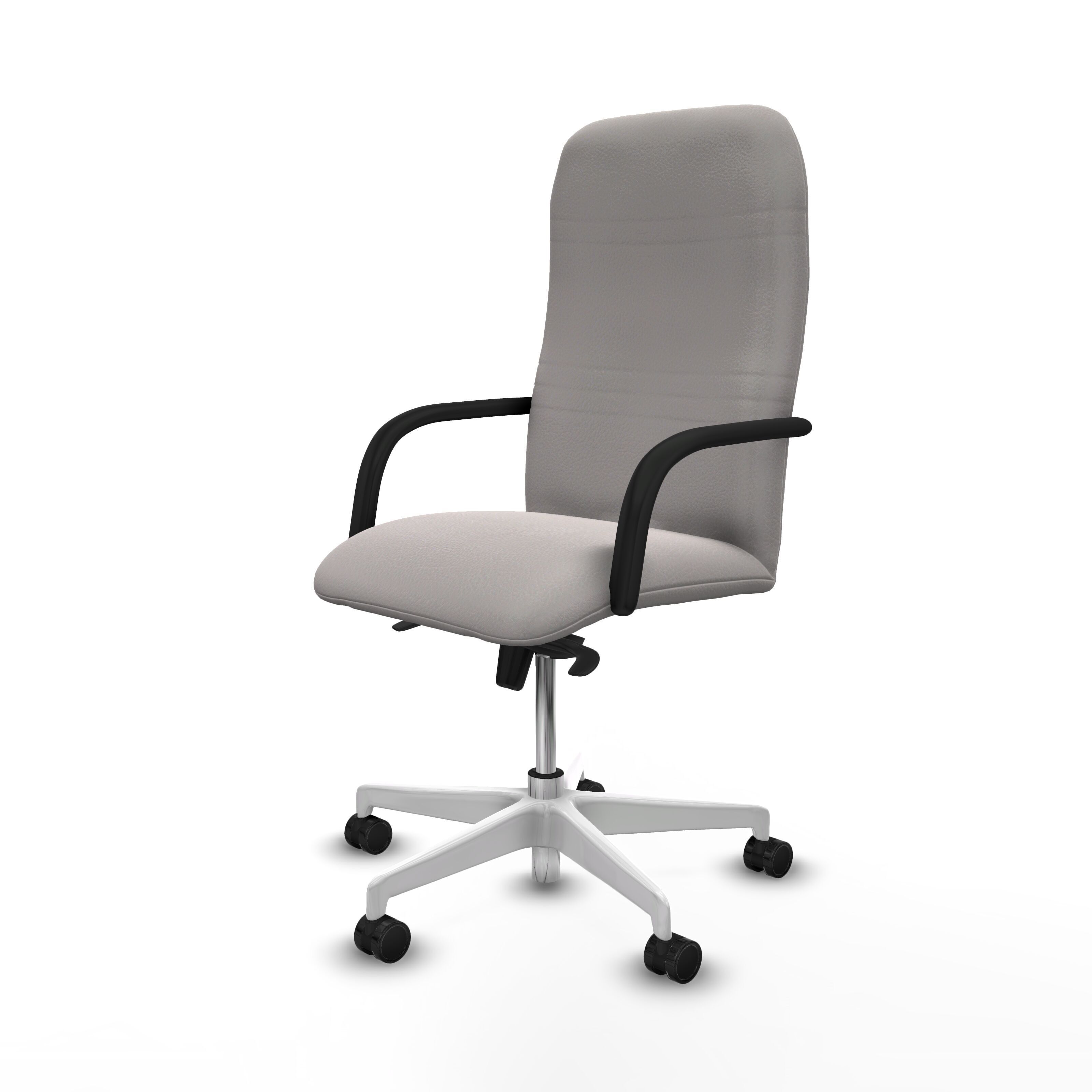 Modern Office Chair 4 Low-poly 3D model_2