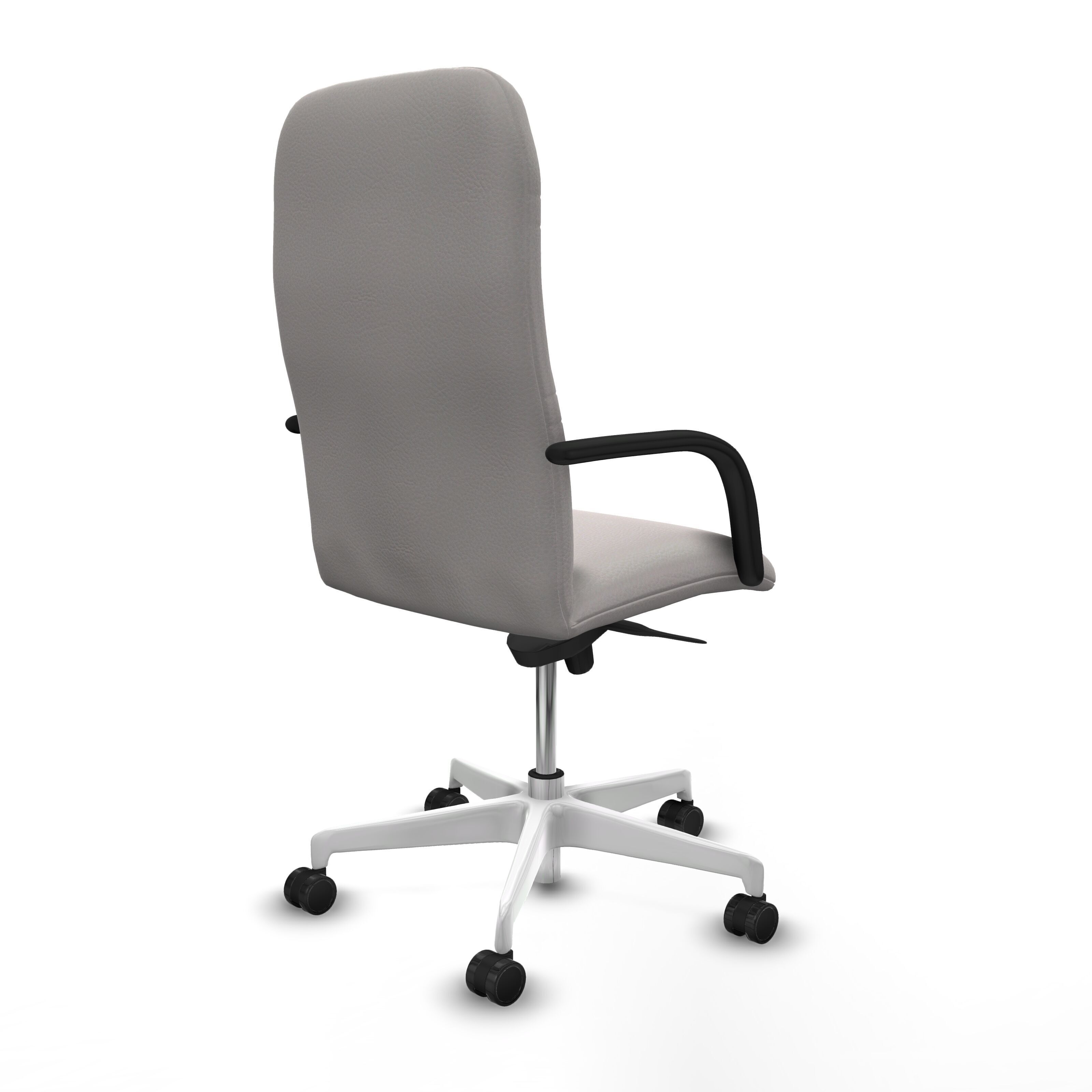 Modern Office Chair 4 Low-poly 3D model_6