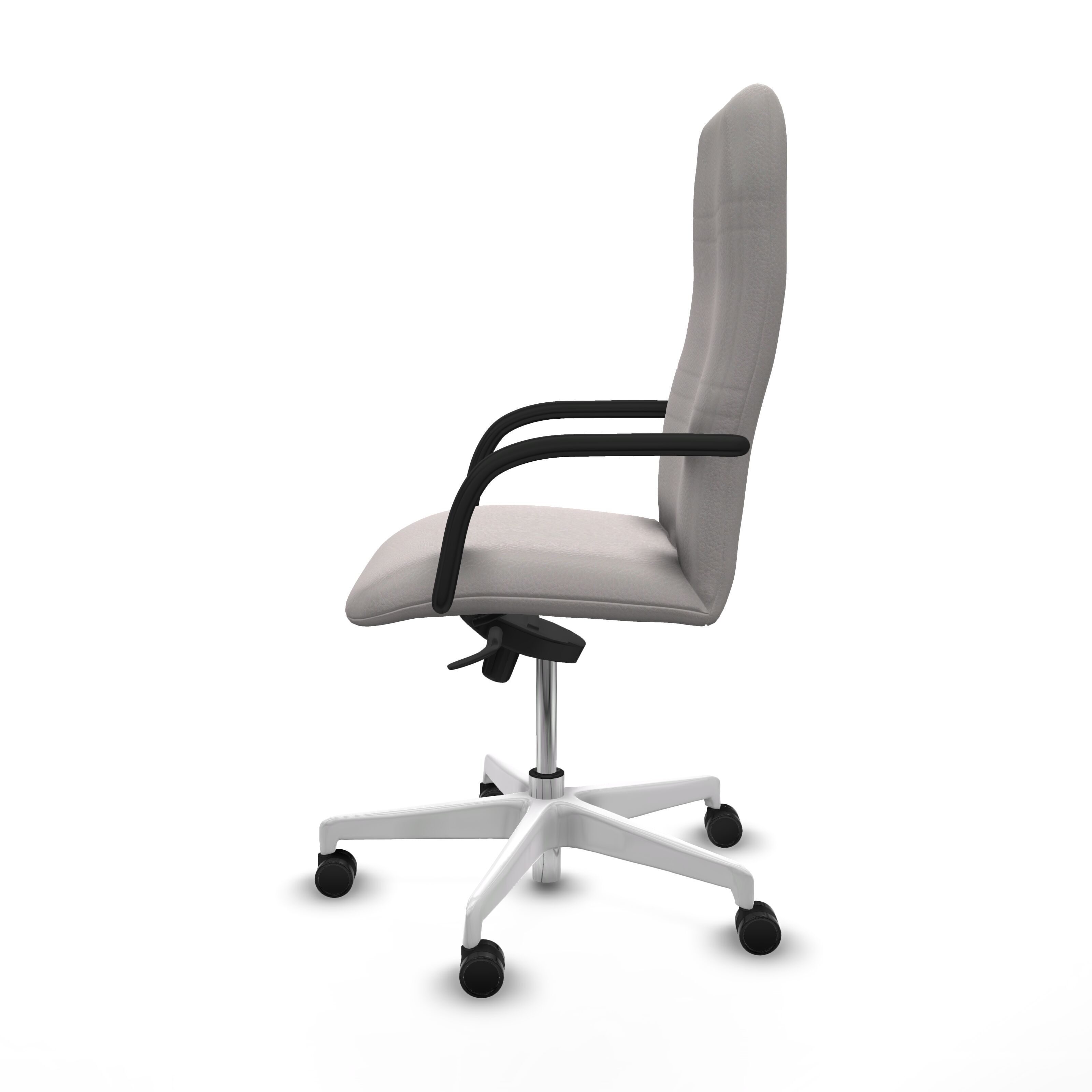 Modern Office Chair 4 Low-poly 3D model_3