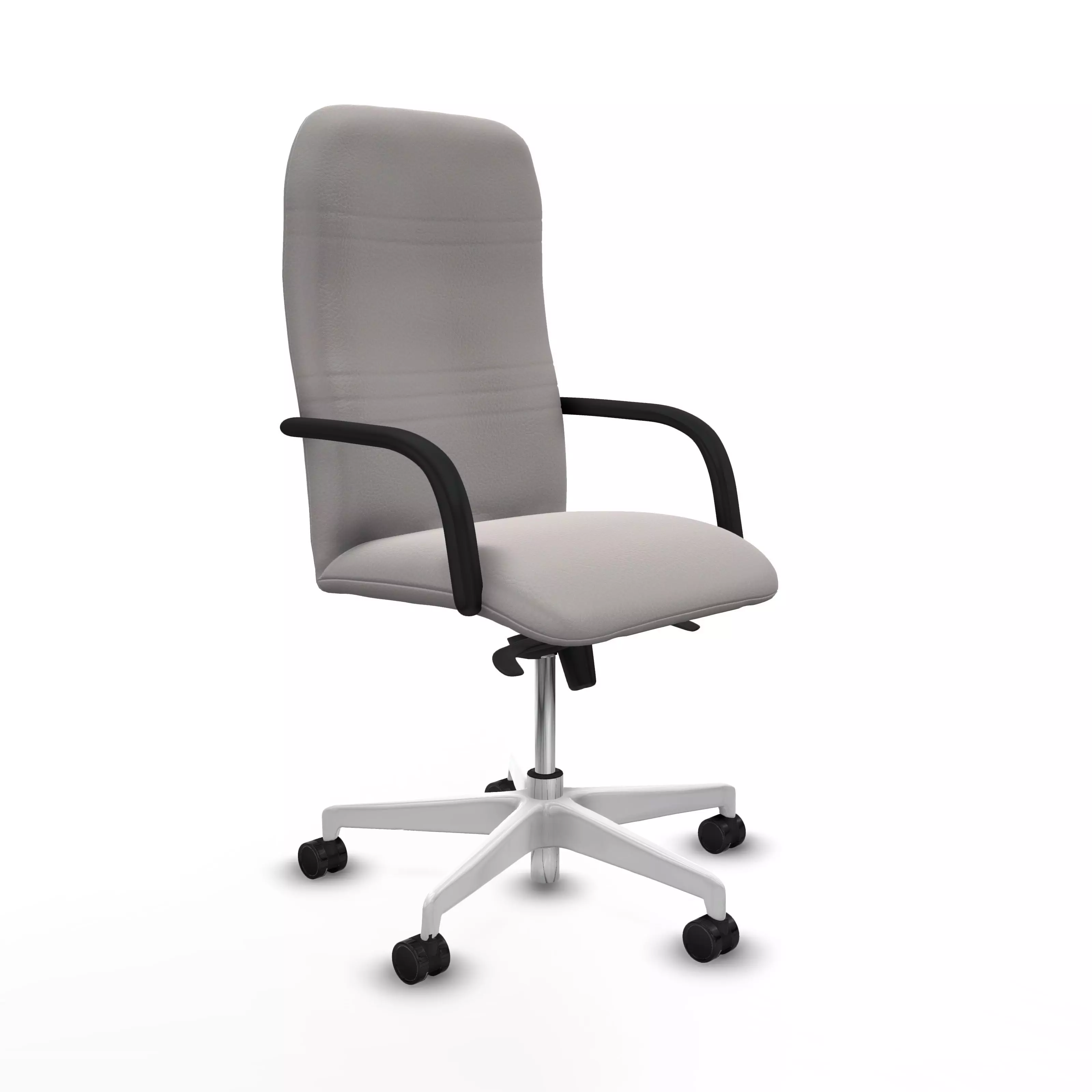 Modern Office Chair 4 Low-poly 3D model_0