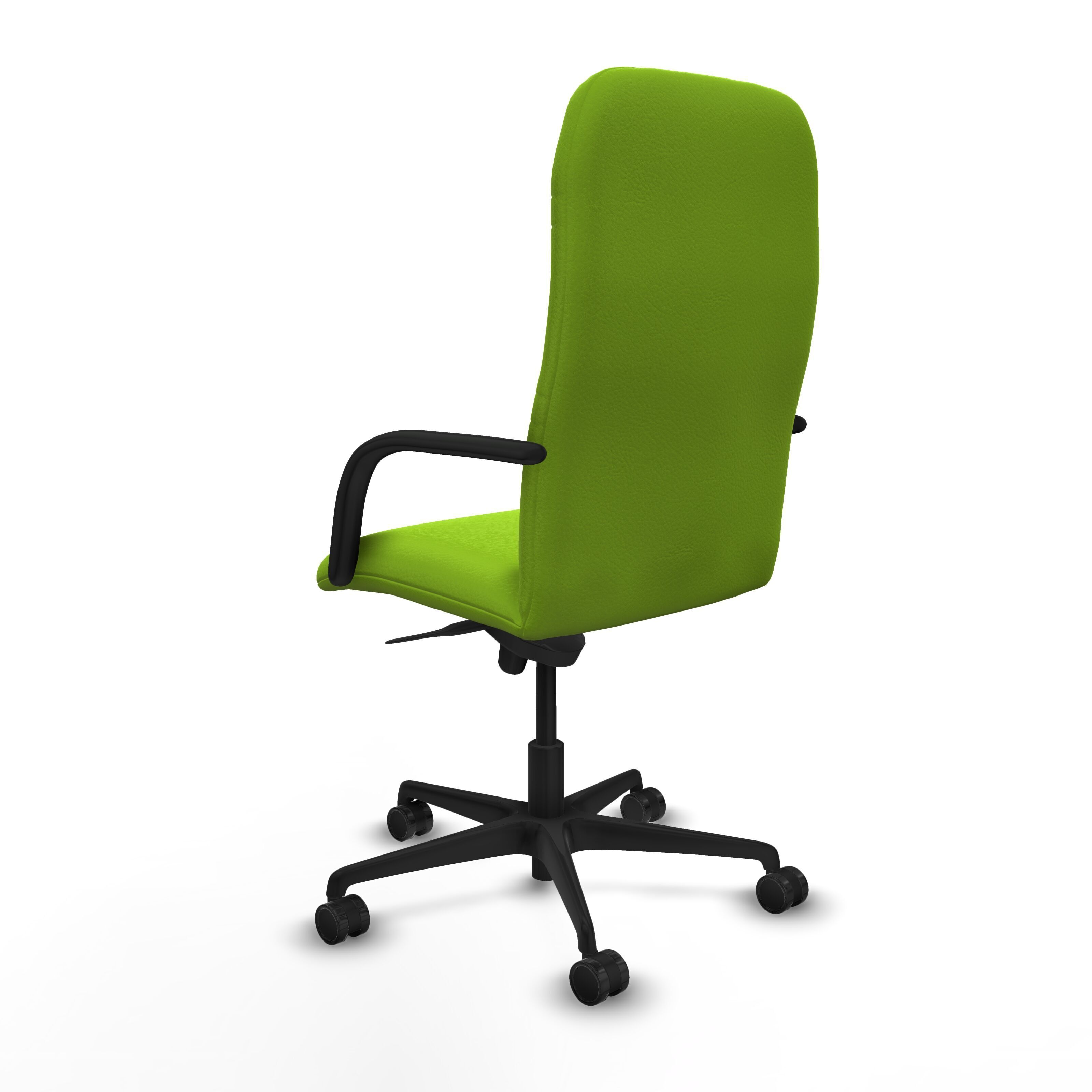 Modern Office Chair 3 Low-poly 3D model_4