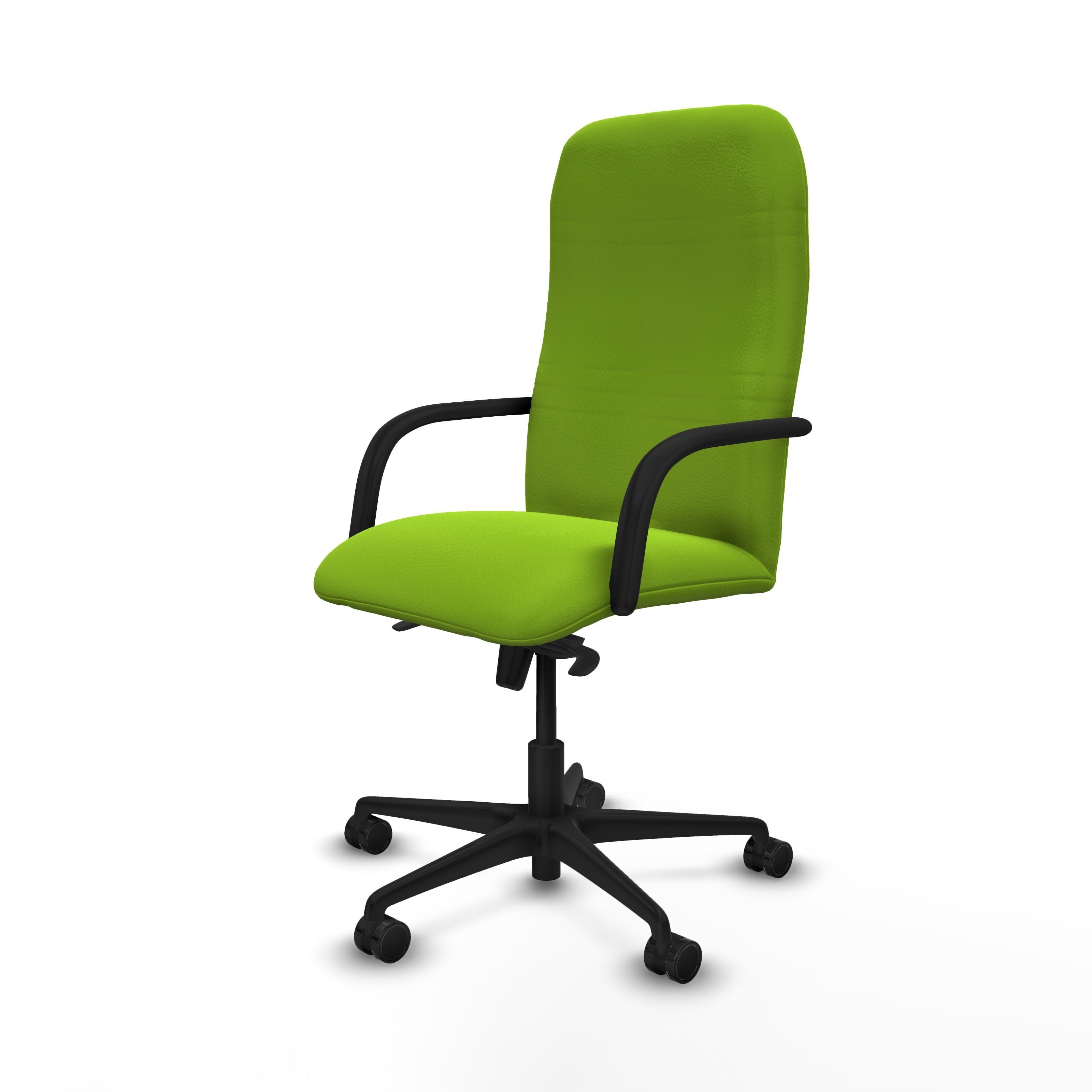 Modern Office Chair 3 Low-poly 3D model_2