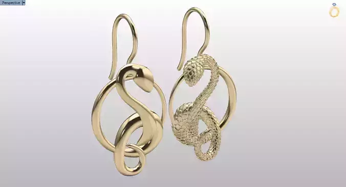 viper luxury earrings