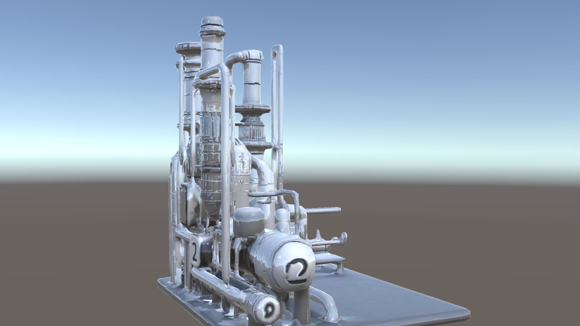 Industrial Chemical Plant Model Pack Low-poly 3D model_22