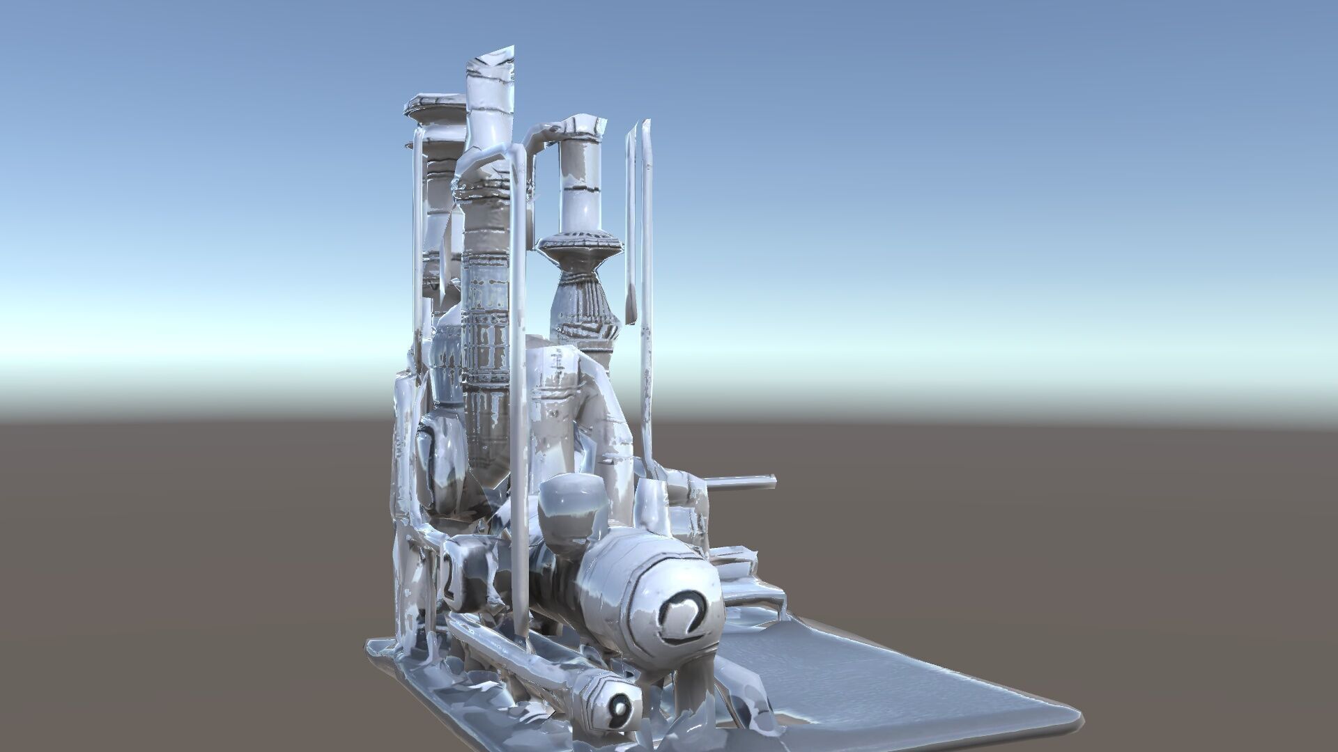 Industrial Chemical Plant Model Pack Low-poly 3D model_21