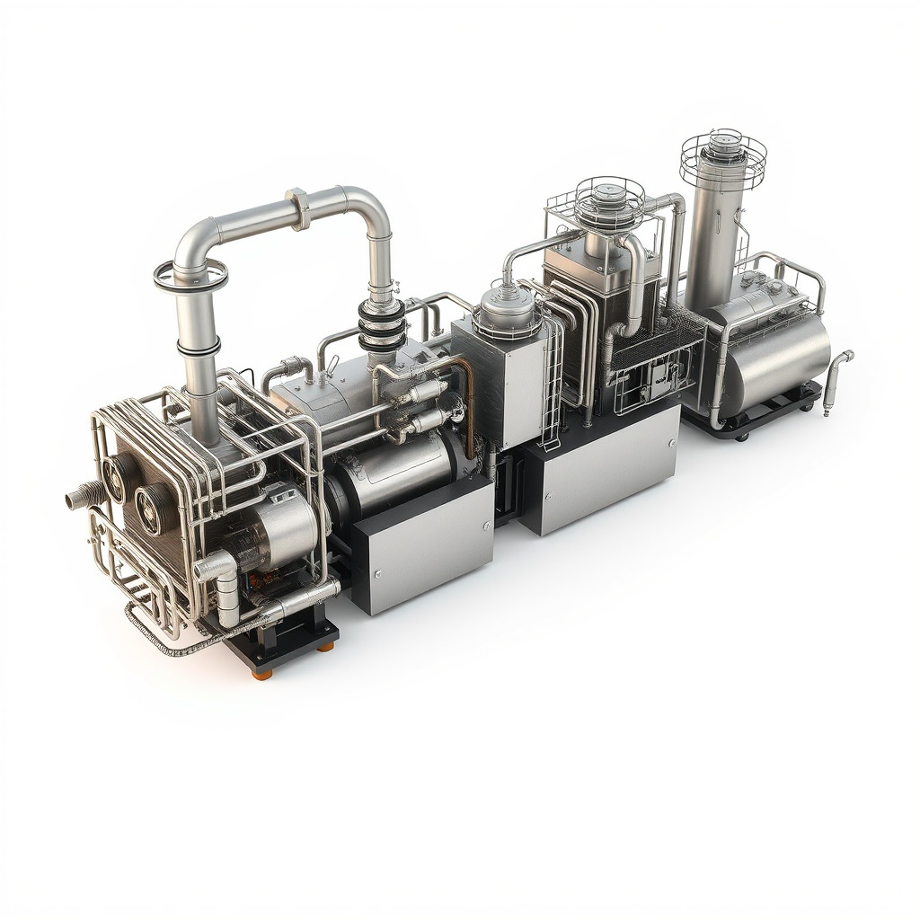 Industrial Machine D Model Pack Low-poly 3D model_4