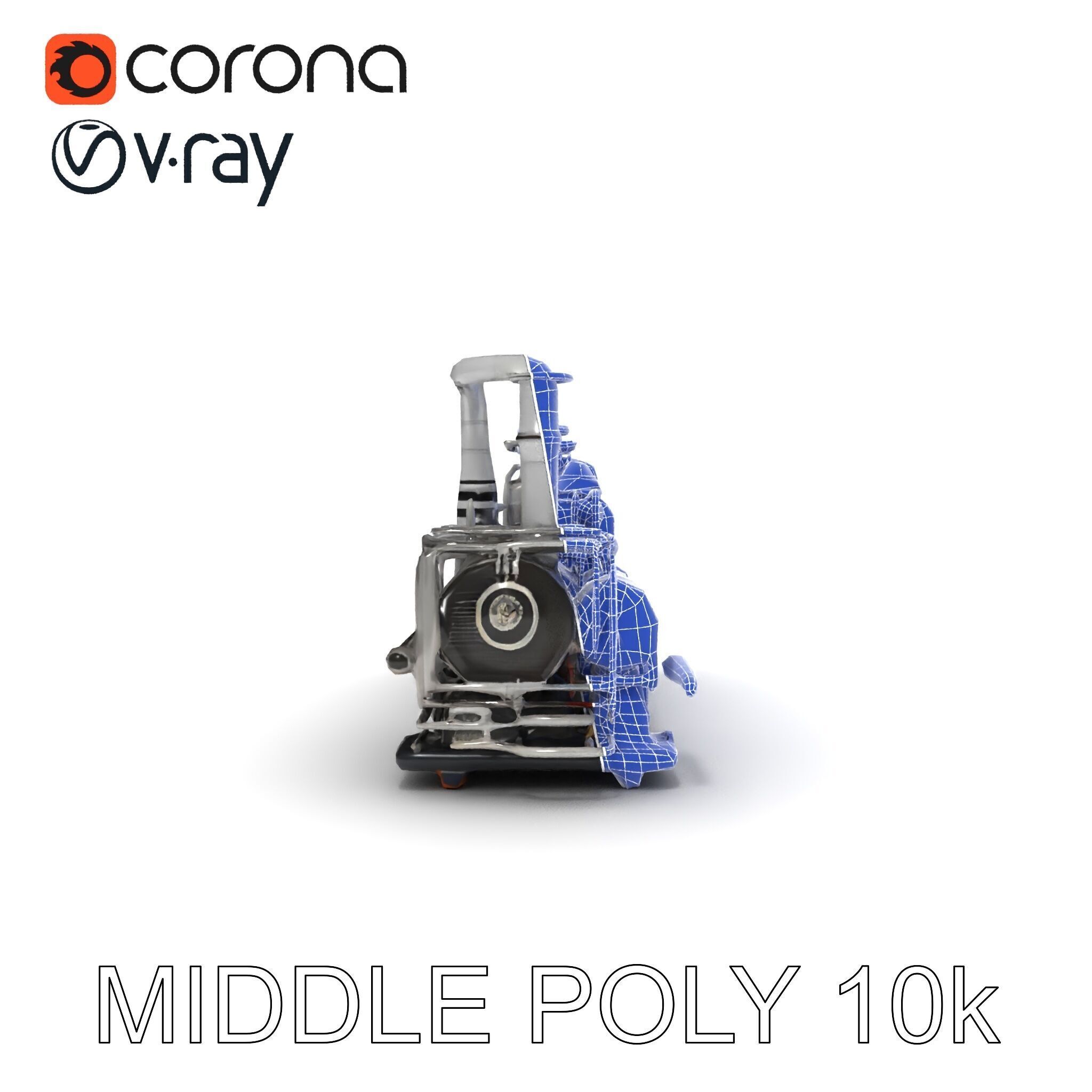 Industrial Machine D Model Pack Low-poly 3D model_9