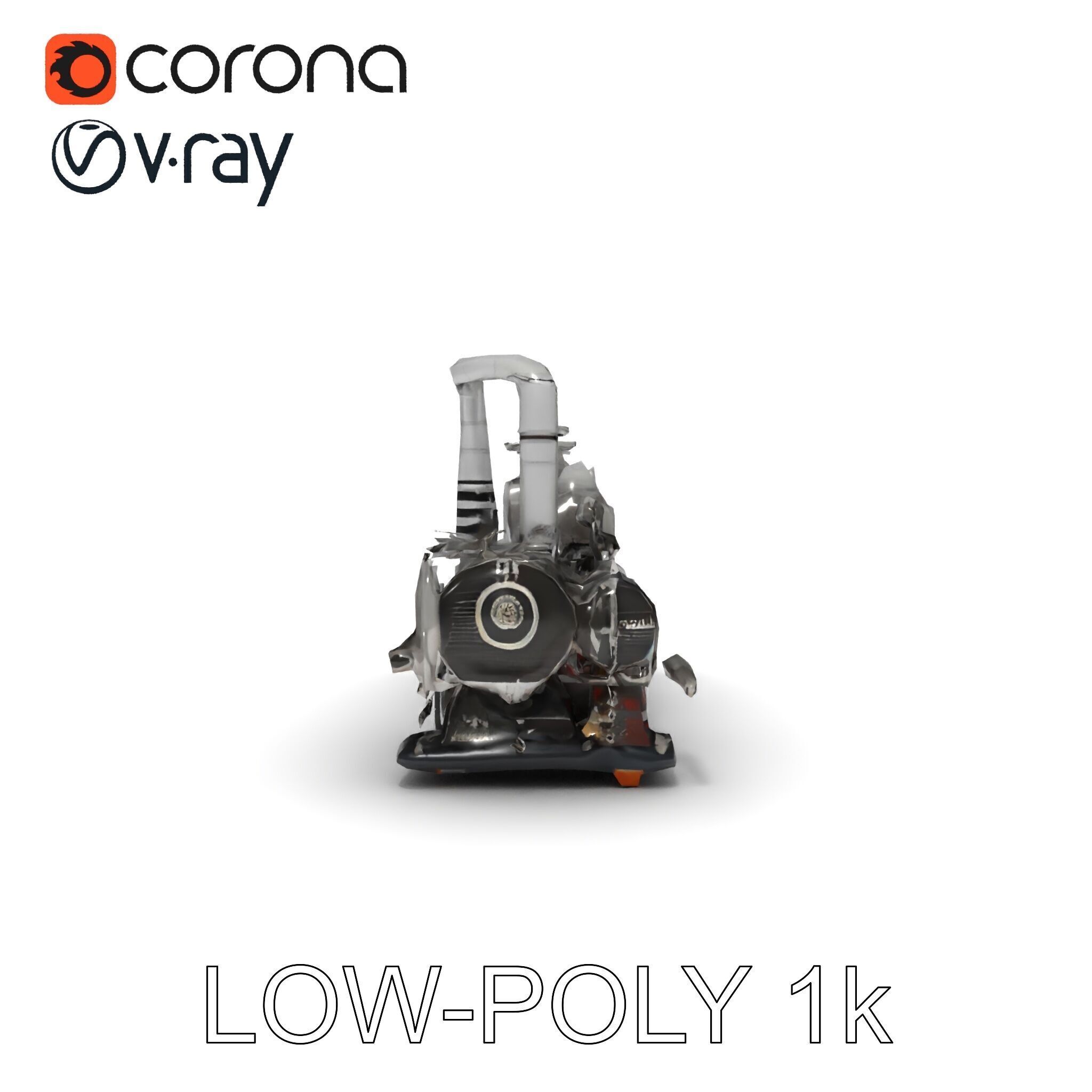 Industrial Machine D Model Pack Low-poly 3D model_18