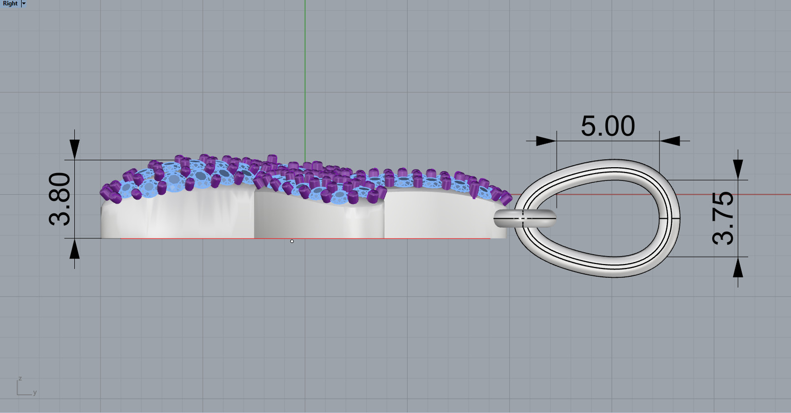 Starfish pendant model 1242 3D print model_7