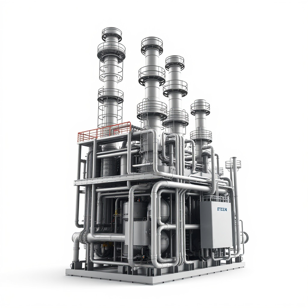 Industrial Refinery Piping System Model Pack Low-poly 3D model_4
