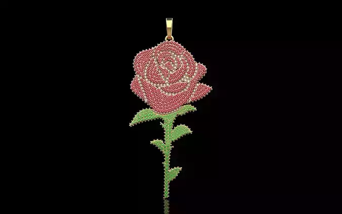 Rose pendant model 1244