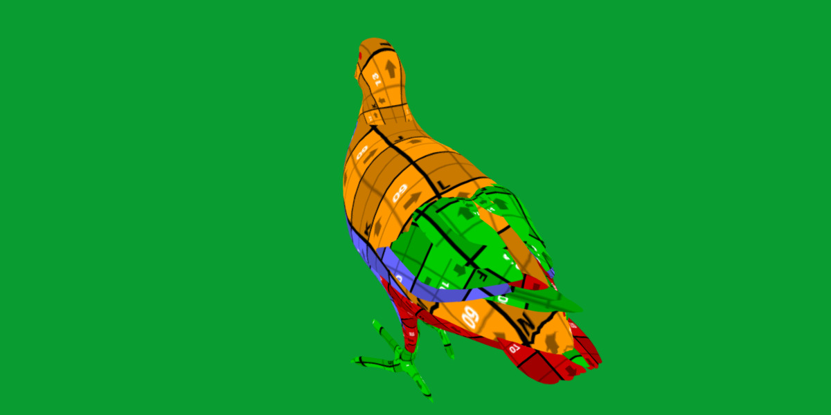 Moorhen Water Bird Low-poly 3D model_26