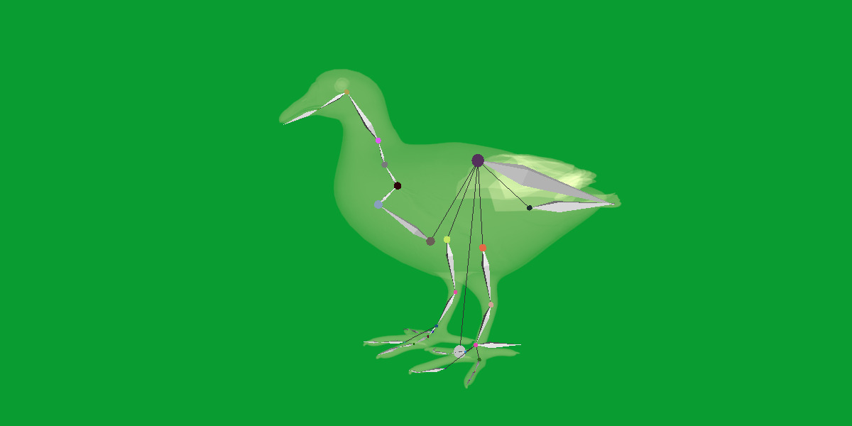 Moorhen Water Bird Low-poly 3D model_35