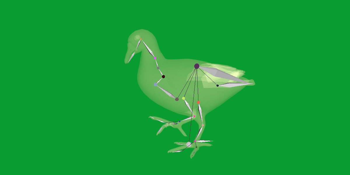 Moorhen Water Bird Low-poly 3D model_33