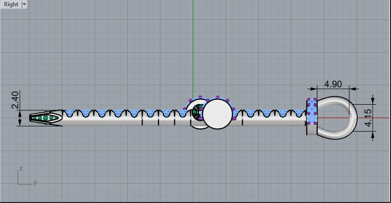 Nail cross model 1249 3D print model_7