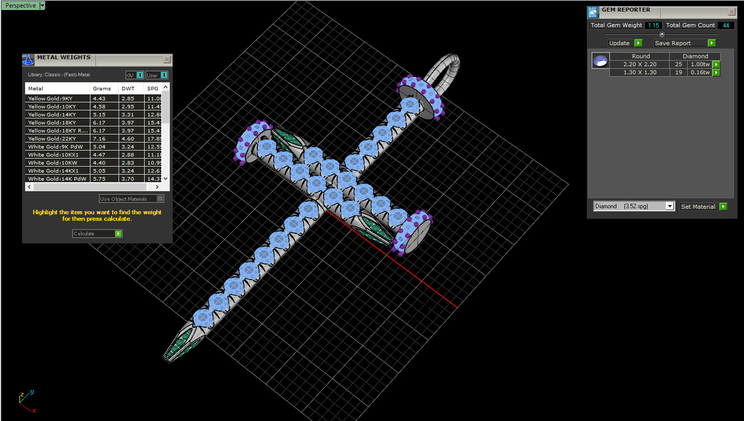 Nail cross model 1249 3D print model_3