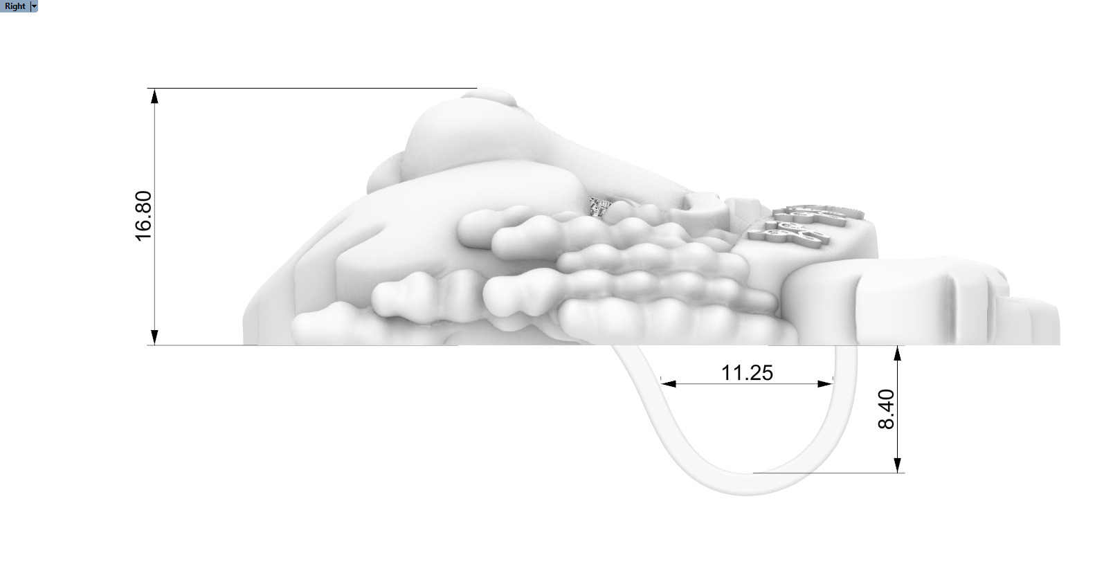 music panda reper pendant model 1252 3D print model_8