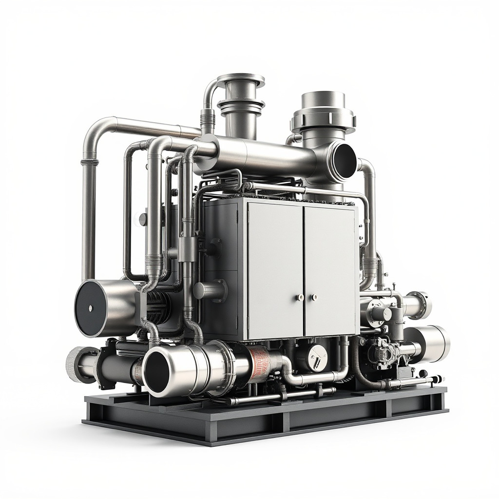 Industrial Pipe System Model Pack Low-poly 3D model_4