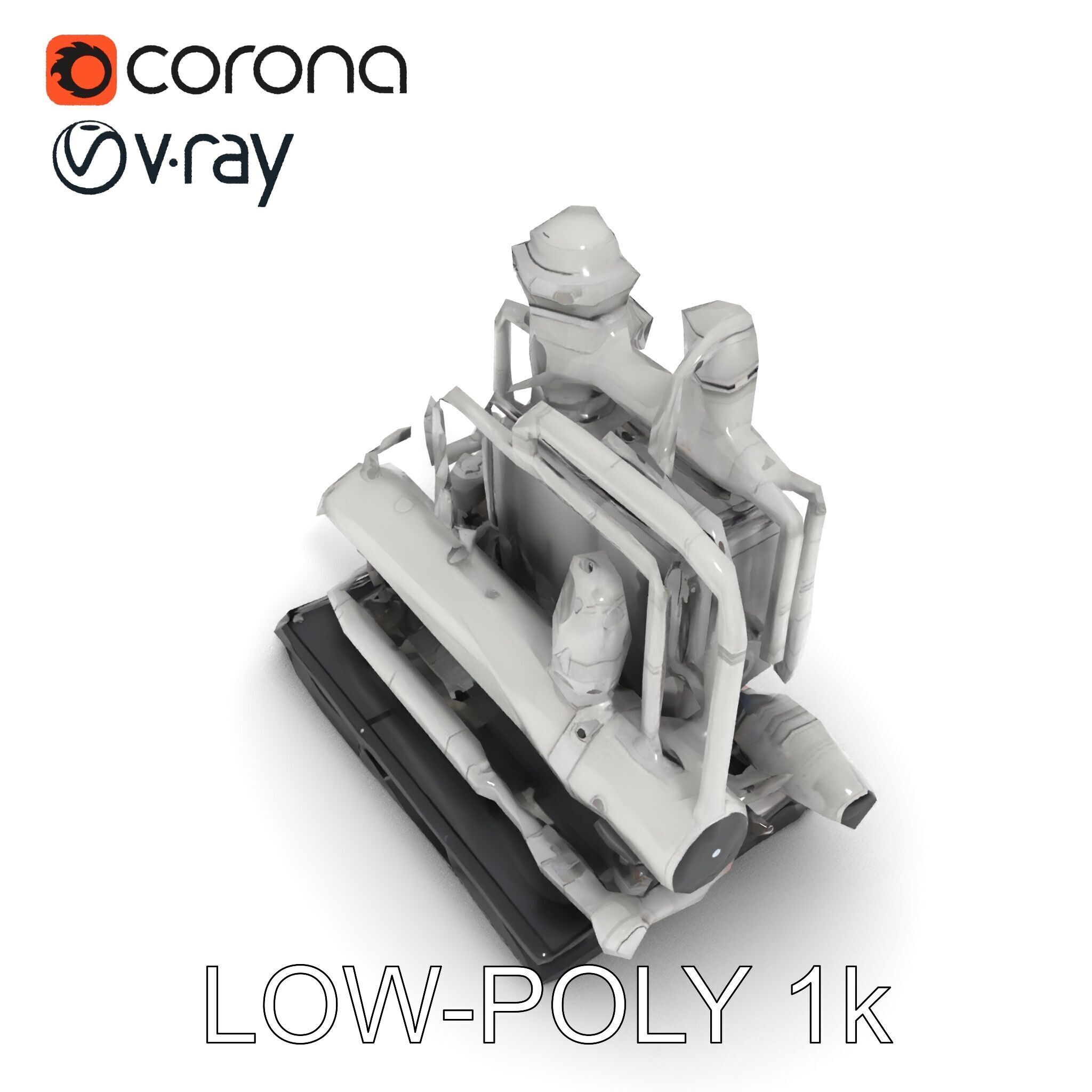 Industrial Pipe System Model Pack Low-poly 3D model_20