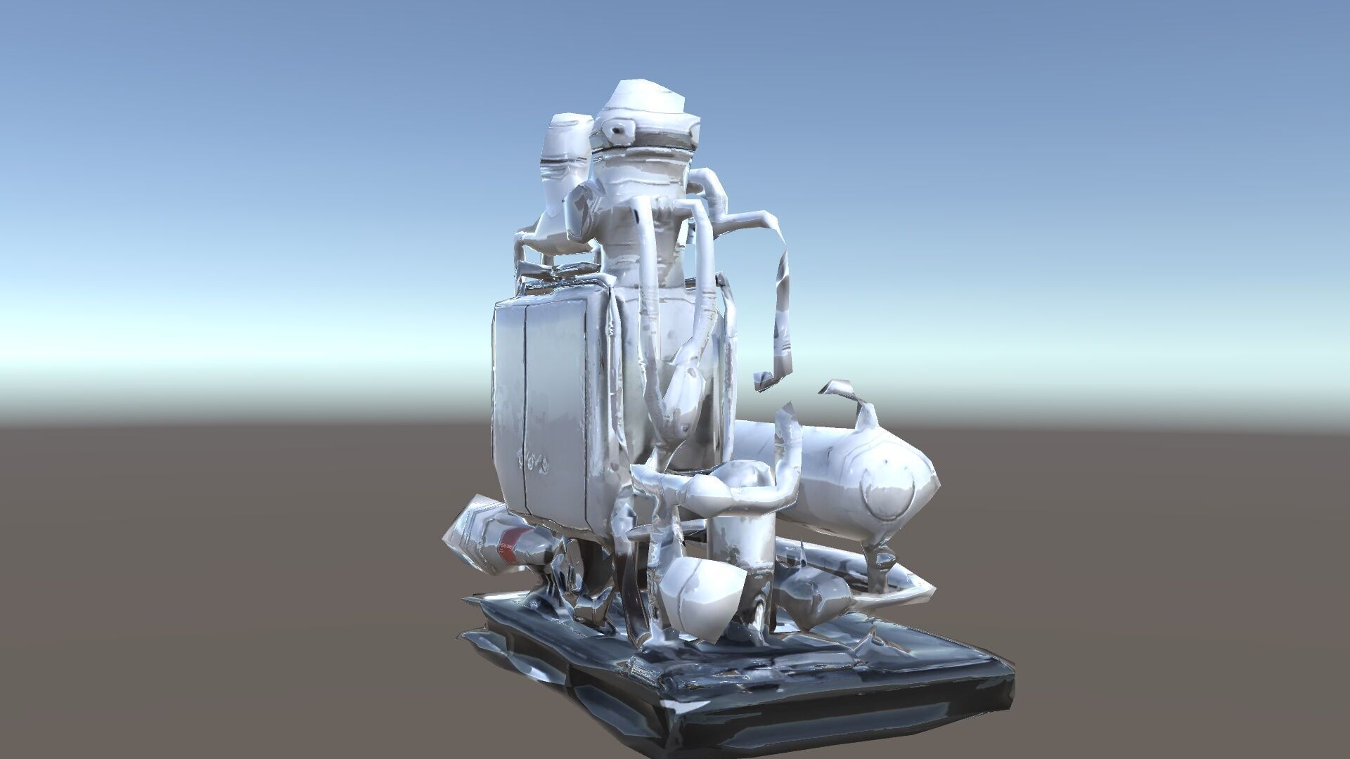 Industrial Pipe System Model Pack Low-poly 3D model_31