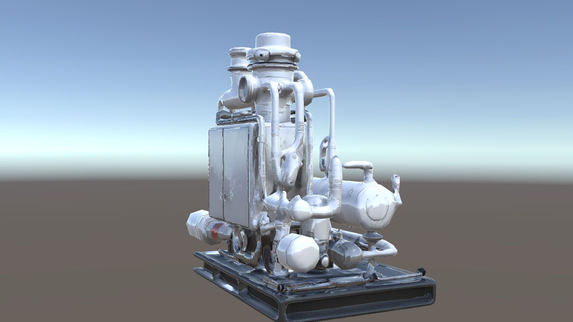 Industrial Pipe System Model Pack Low-poly 3D model_33