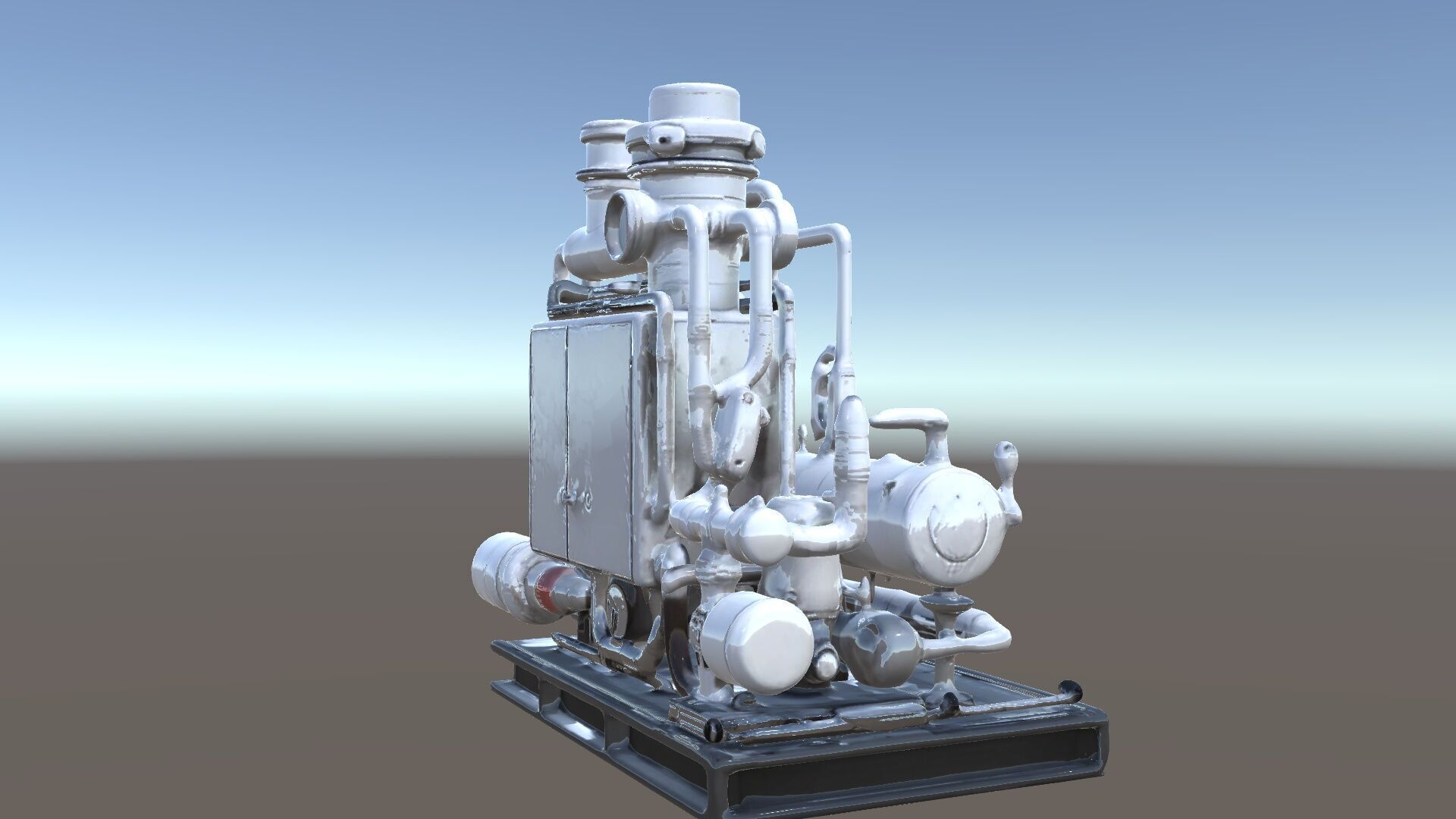 Industrial Pipe System Model Pack Low-poly 3D model_5