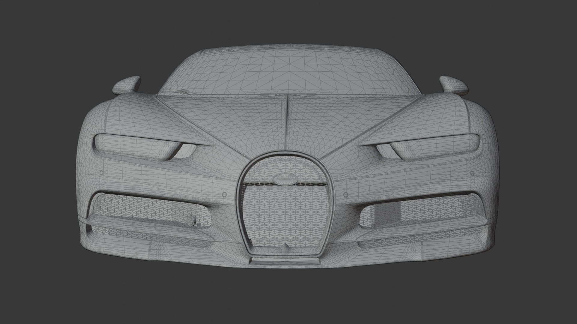 Bugatti Chiron High-Detail Supercar 3D Model  3D model_16