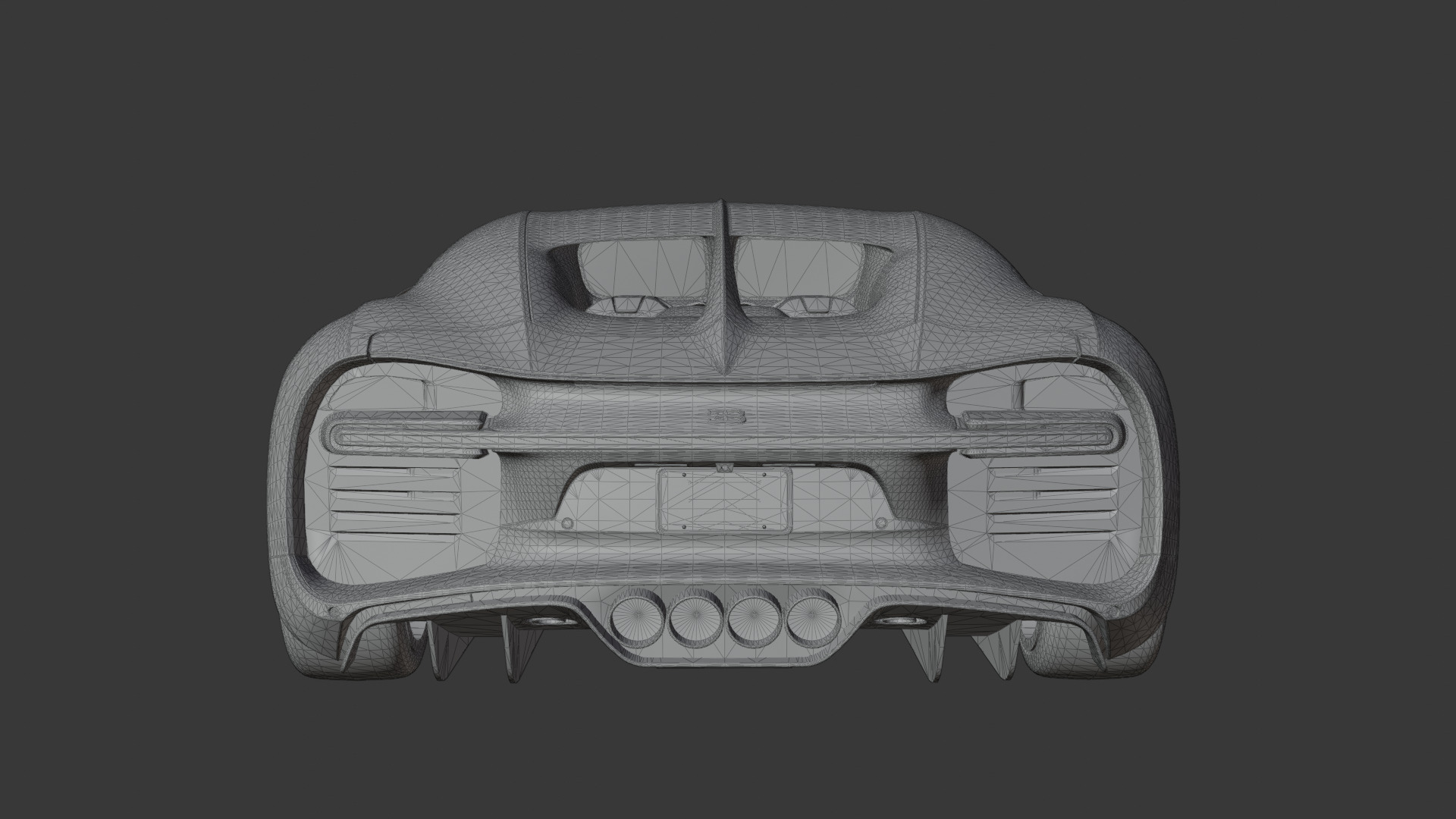 Bugatti Chiron High-Detail Supercar 3D Model  3D model_13