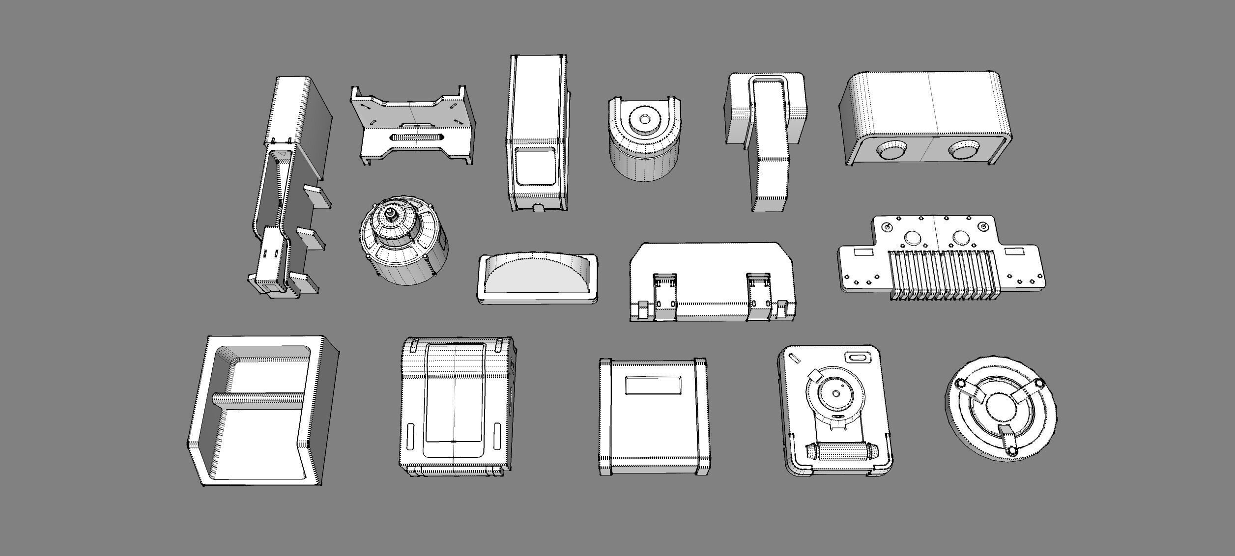 Sci fi trim sheets 6 3D model_18