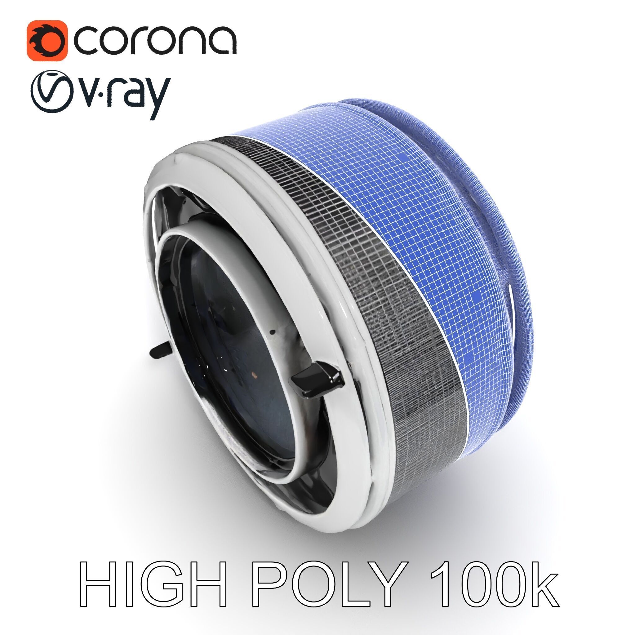 Futuristic Industrial Component Model Pack Low-poly 3D model_20