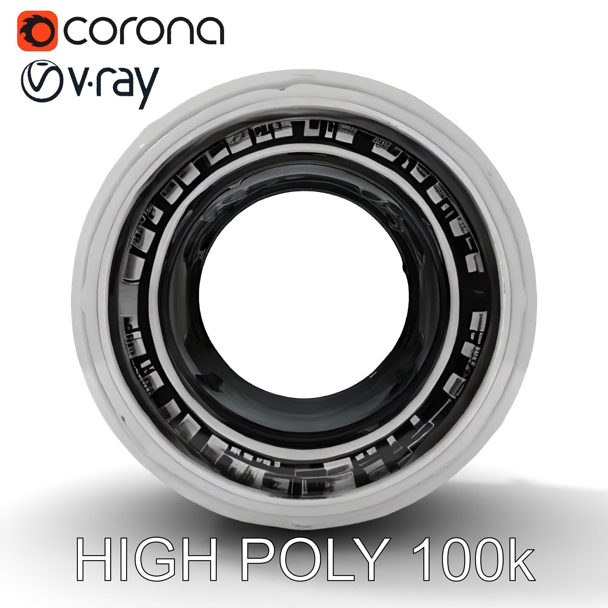 Futuristic Industrial Component Model Pack Low-poly 3D model_8